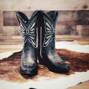 Sterling River Butterfly Cowgirl Boots